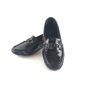 Donald J Pliner Viky Black Patent Driving Loafers